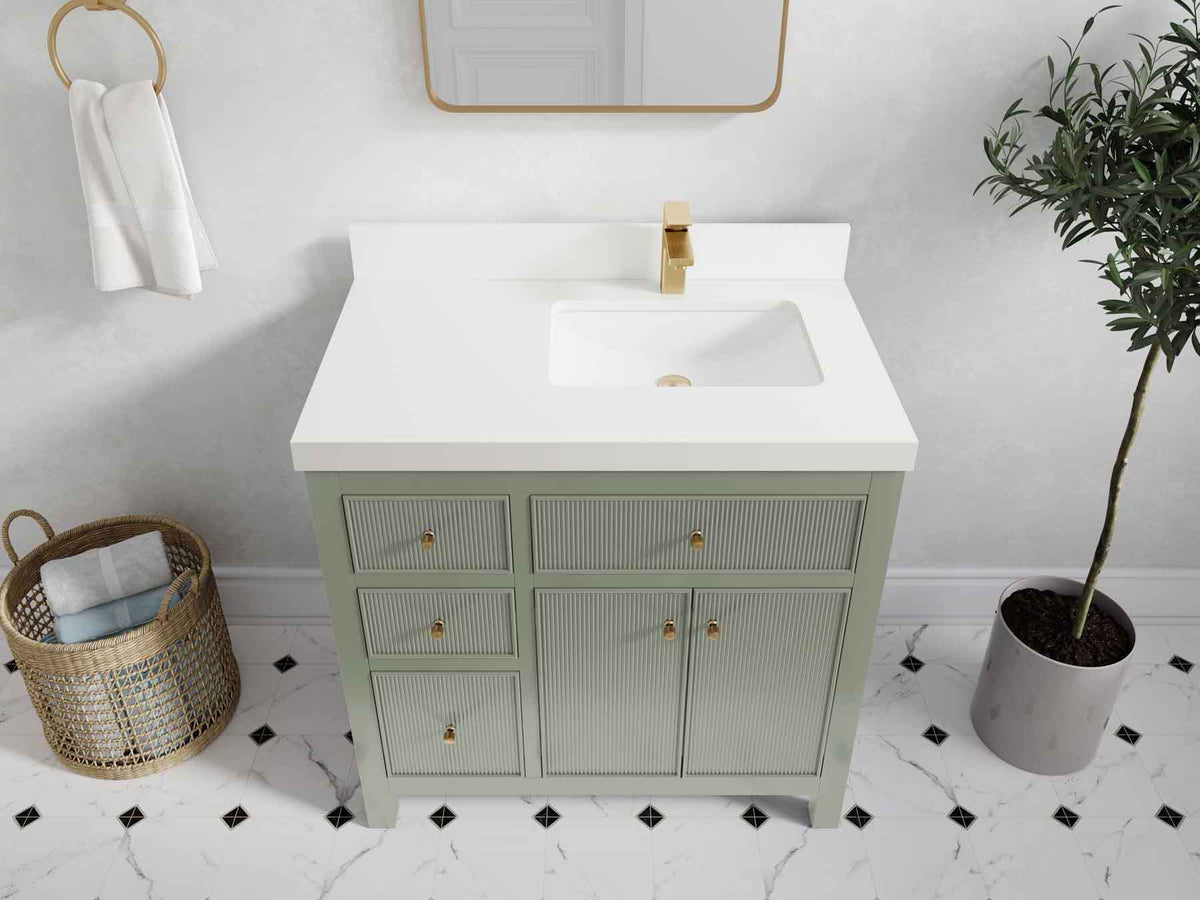 Sonoma 36 in. W x 22 in. D Right Offset Sink Bathroom Vanity
