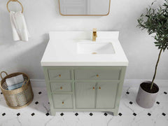 Sonoma 36 in. W x 22 in. D Right Offset Sink Bathroom Vanity - photo 45