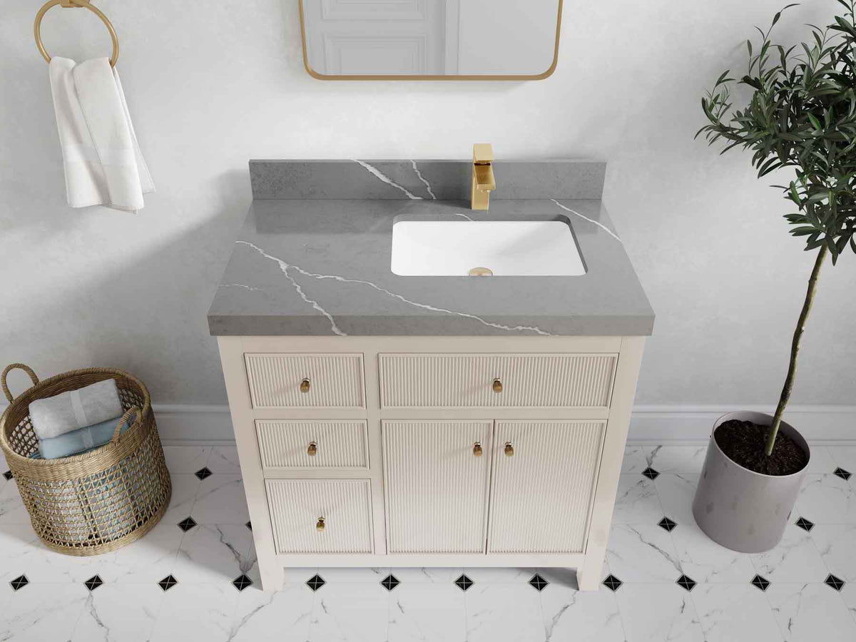 Sonoma 36 in. W x 22 in. D Right Offset Sink Bathroom Vanity - Willow Bath and Vanity