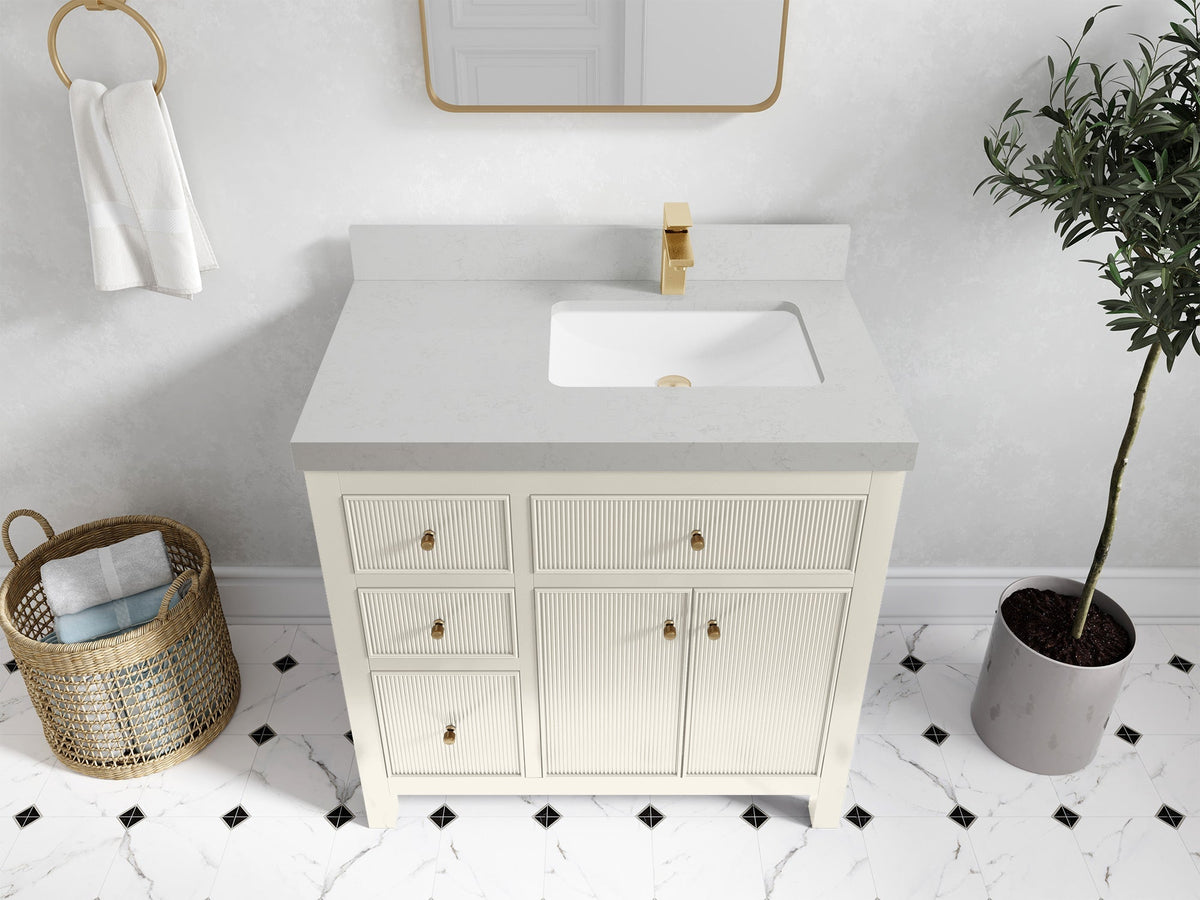 Sonoma 36 in. W x 22 in. D Right Offset Sink Bathroom Vanity - Willow Bath and Vanity