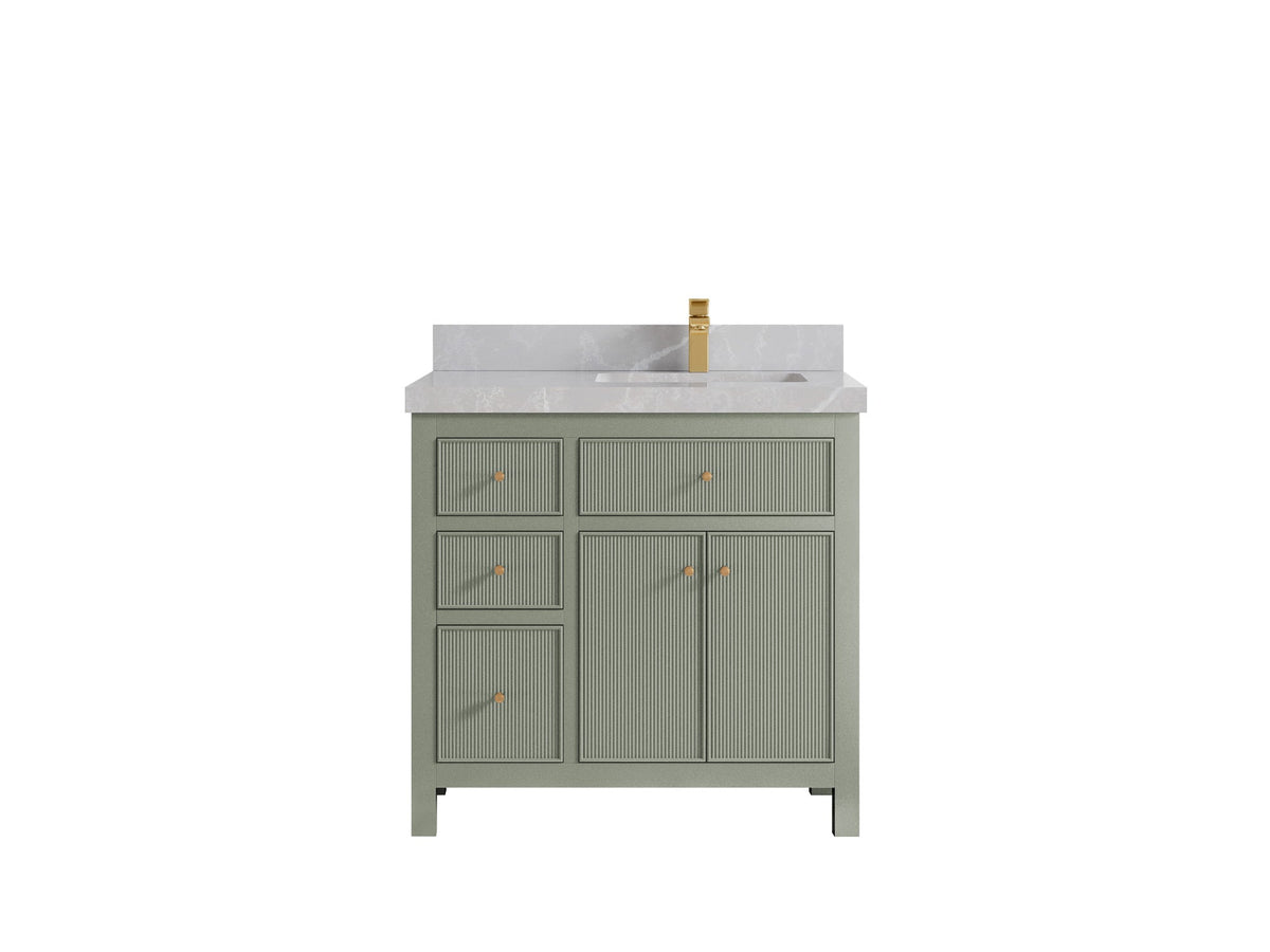 Sonoma 36 in. W x 22 in. D Right Offset Sink Bathroom Vanity - Willow Bath and Vanity