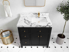 Sonoma 36 in. W x 22 in. D Right Offset Sink Bathroom Vanity - photo 46