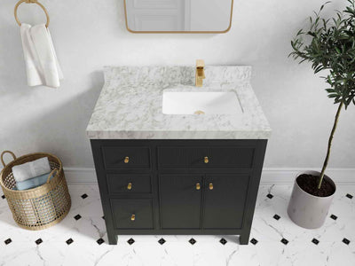 Sonoma 36 in. W x 22 in. D Right Offset Sink Bathroom Vanity - Willow Bath and Vanity