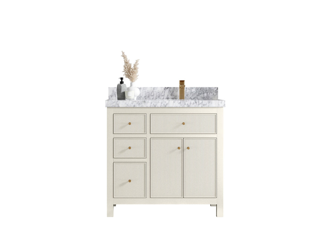 Sonoma 36 in. W x 22 in. D Right Offset Sink Bathroom Vanity - Willow Bath and Vanity