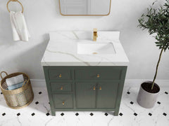 Sonoma 36 in. W x 22 in. D Right Offset Sink Bathroom Vanity - photo 17