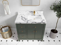 Sonoma 36 in. W x 22 in. D Right Offset Sink Bathroom Vanity - photo 45