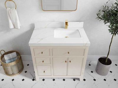 Sonoma 36 in. W x 22 in. D Right Offset Sink Bathroom Vanity - Willow Bath and Vanity