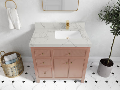 Sonoma 36 in. W x 22 in. D Right Offset Sink Bathroom Vanity - Willow Bath and Vanity