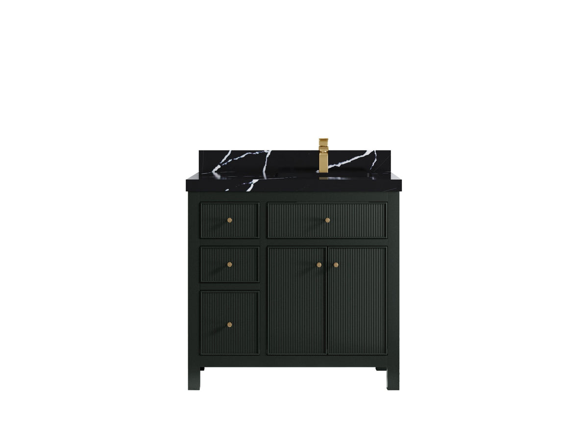 Sonoma 36 in. W x 22 in. D Right Offset Sink Bathroom Vanity - Willow Bath and Vanity