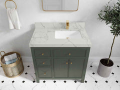 Sonoma 36 in. W x 22 in. D Right Offset Sink Bathroom Vanity - photo 39