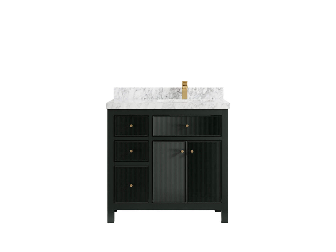 Sonoma 36 in. W x 22 in. D Right Offset Sink Bathroom Vanity - Willow Bath and Vanity