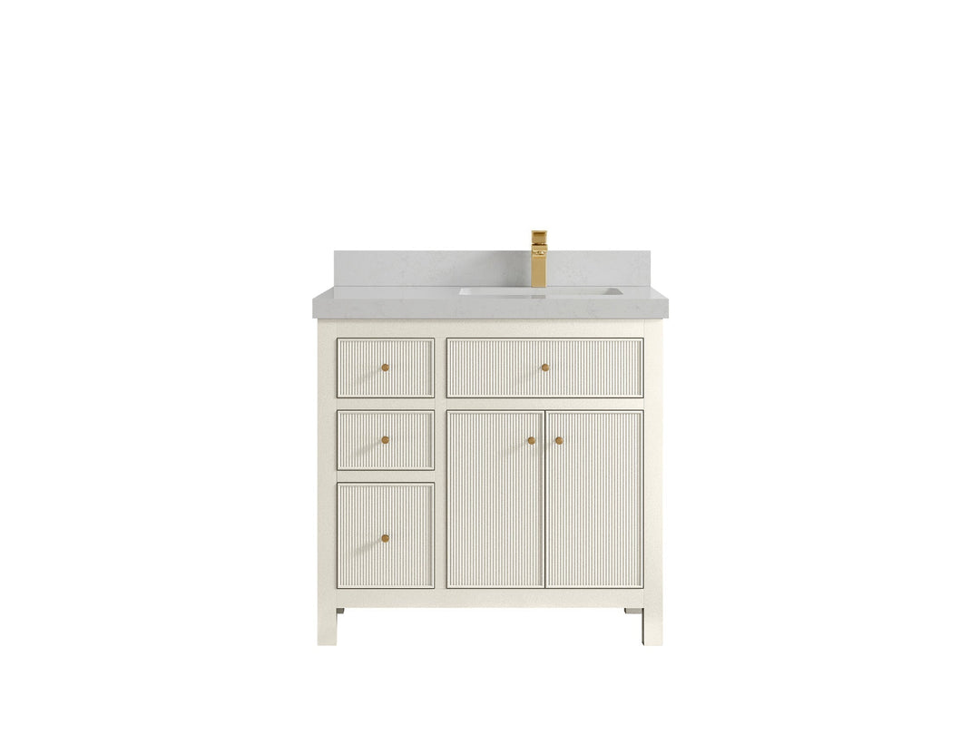 Sonoma 36 in. W x 22 in. D Right Offset Sink Bathroom Vanity - Willow Bath and Vanity
