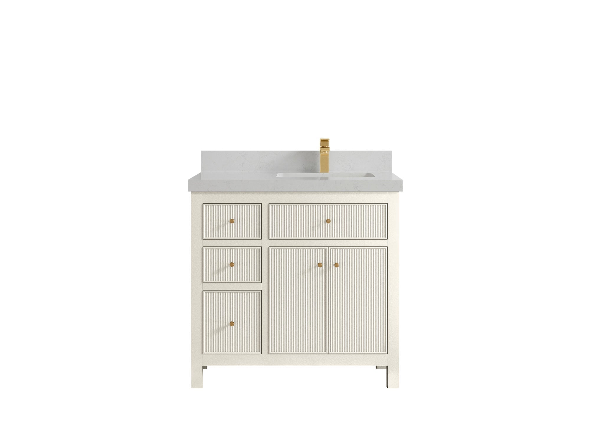 Sonoma 36 in. W x 22 in. D Right Offset Sink Bathroom Vanity - Willow Bath and Vanity