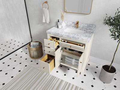 Sonoma 36 in. W x 22 in. D Right Offset Sink Bathroom Vanity - Willow Bath and Vanity