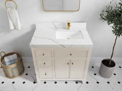 Sonoma 36 in. W x 22 in. D Right Offset Sink Bathroom Vanity - Willow Bath and Vanity