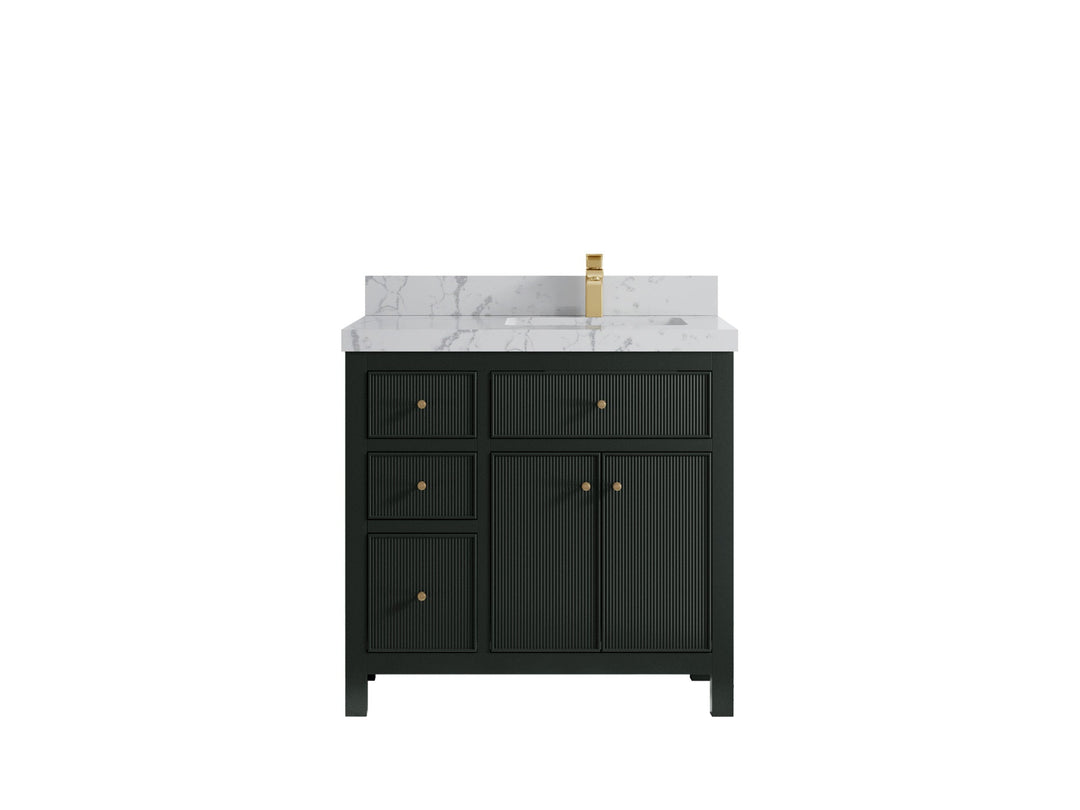 Sonoma 36 in. W x 22 in. D Right Offset Sink Bathroom Vanity - Willow Bath and Vanity