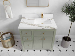Sonoma 36 in. W x 22 in. D Right Offset Sink Bathroom Vanity - photo 15