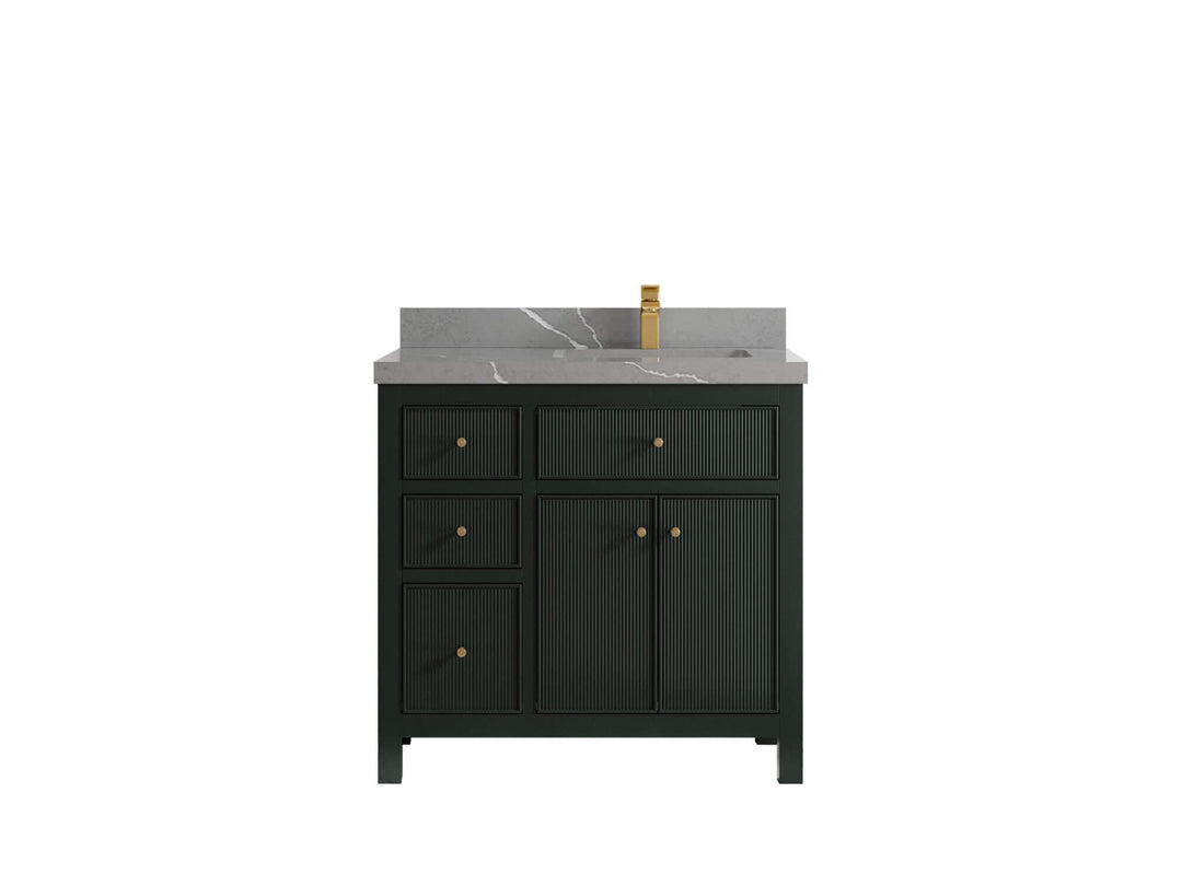 Sonoma 36 in. W x 22 in. D Right Offset Sink Bathroom Vanity - Willow Bath and Vanity