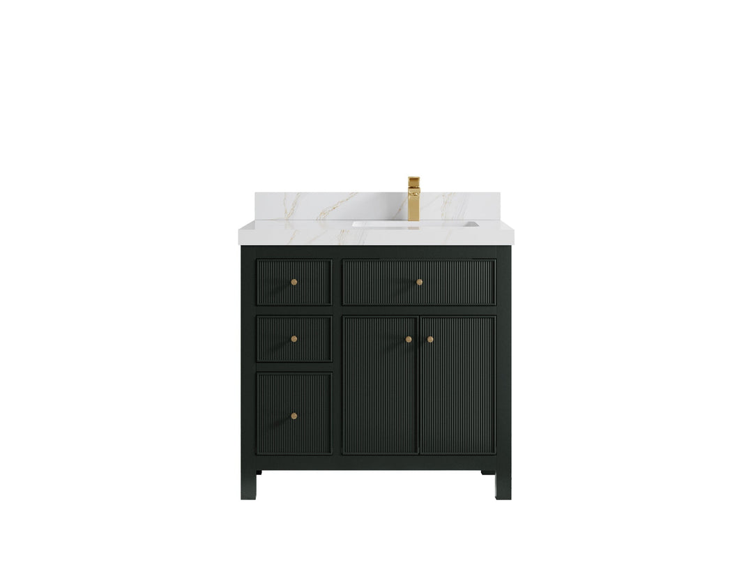 Sonoma 36 in. W x 22 in. D Right Offset Sink Bathroom Vanity - Willow Bath and Vanity