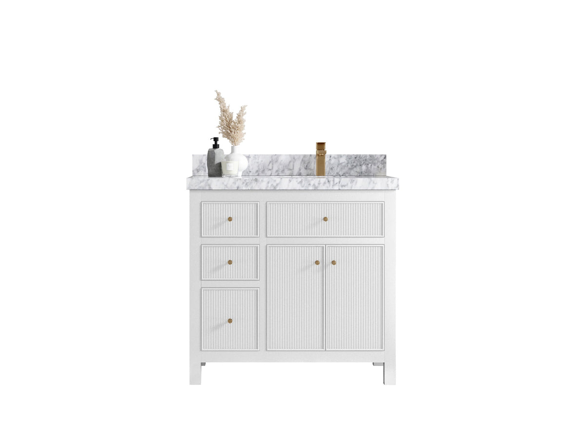 Sonoma 36 in. W x 22 in. D Right Offset Sink Bathroom Vanity - Willow Bath and Vanity