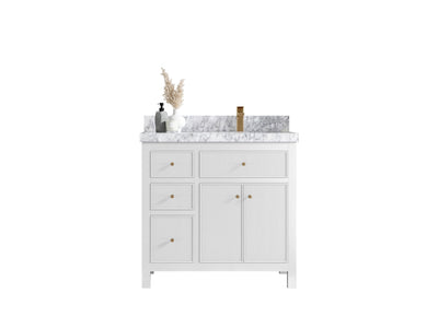 Sonoma 36 in. W x 22 in. D Right Offset Sink Bathroom Vanity - Willow Bath and Vanity