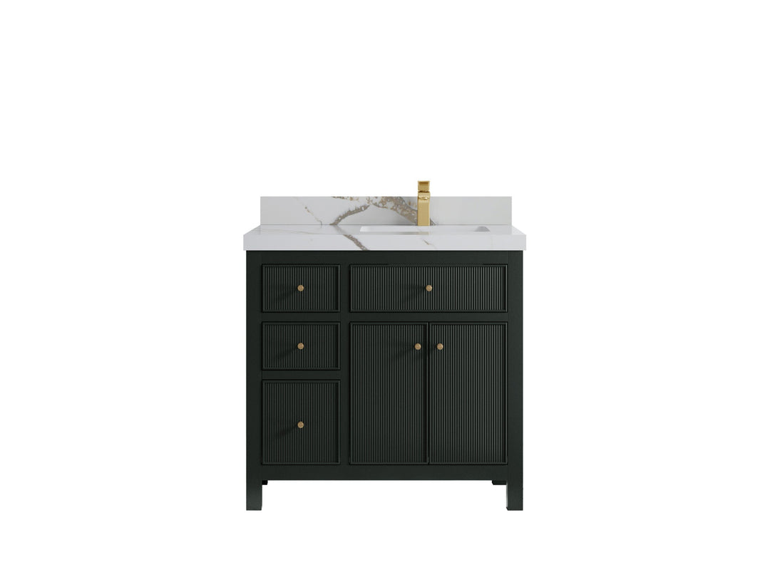 Sonoma 36 in. W x 22 in. D Right Offset Sink Bathroom Vanity - Willow Bath and Vanity