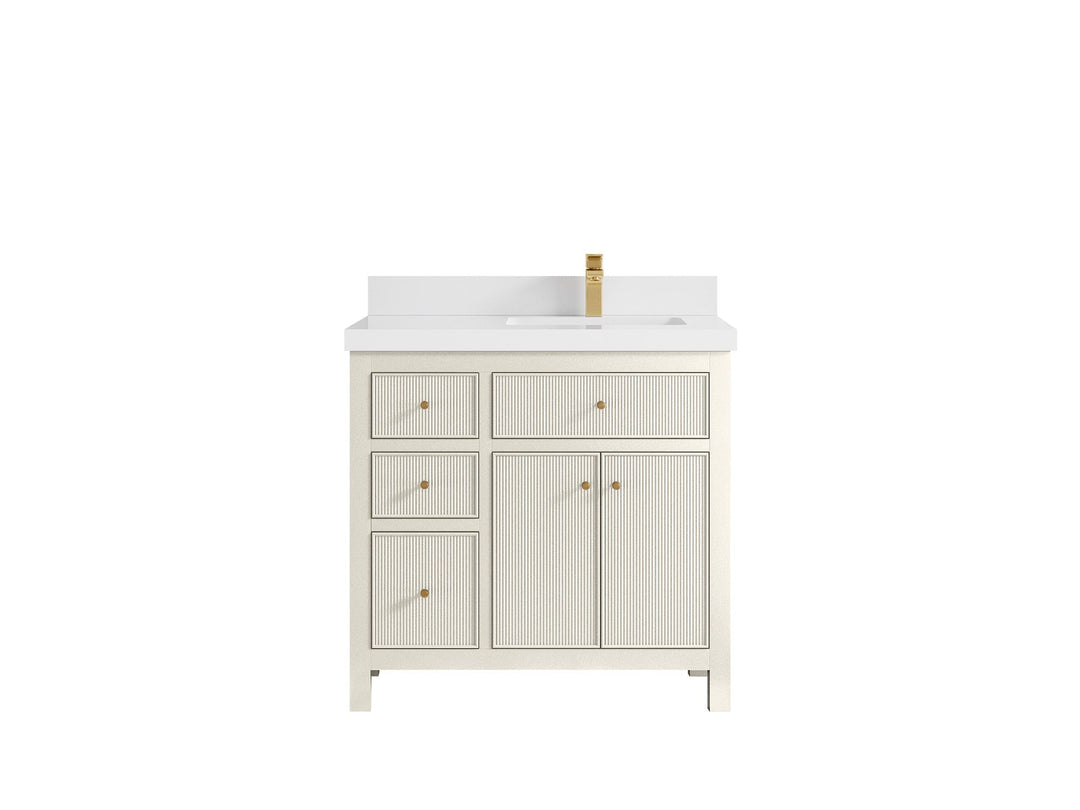 Sonoma 36 in. W x 22 in. D Right Offset Sink Bathroom Vanity - Willow Bath and Vanity