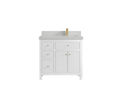 Sonoma 36 in. W x 22 in. D Right Offset Sink Bathroom Vanity - Willow Bath and Vanity
