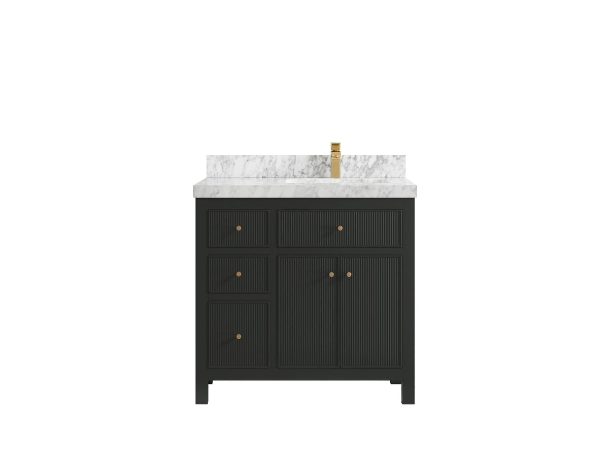 Sonoma 36 in. W x 22 in. D Right Offset Sink Bathroom Vanity - Willow Bath and Vanity
