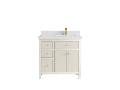 Sonoma 36 in. W x 22 in. D Right Offset Sink Bathroom Vanity - Willow Bath and Vanity