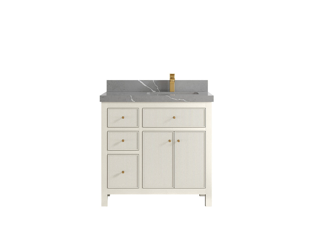 Sonoma 36 in. W x 22 in. D Right Offset Sink Bathroom Vanity - Willow Bath and Vanity