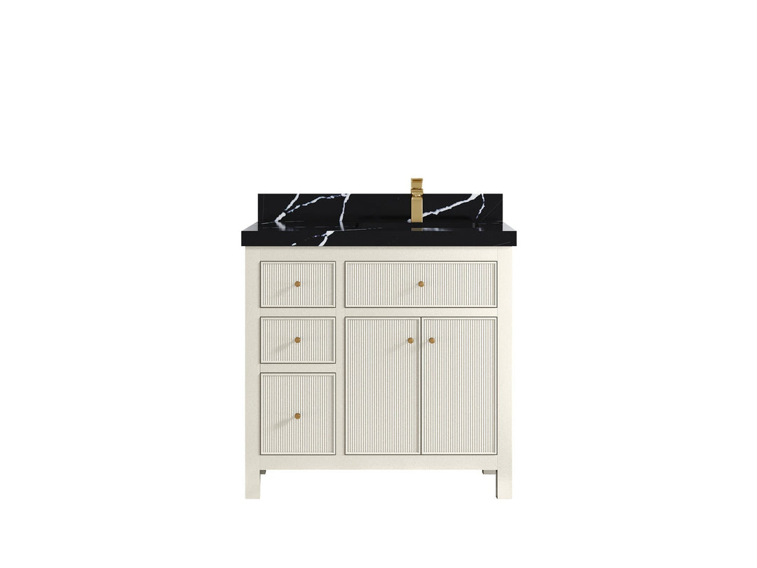 Sonoma 36 in. W x 22 in. D Right Offset Sink Bathroom Vanity - Willow Bath and Vanity