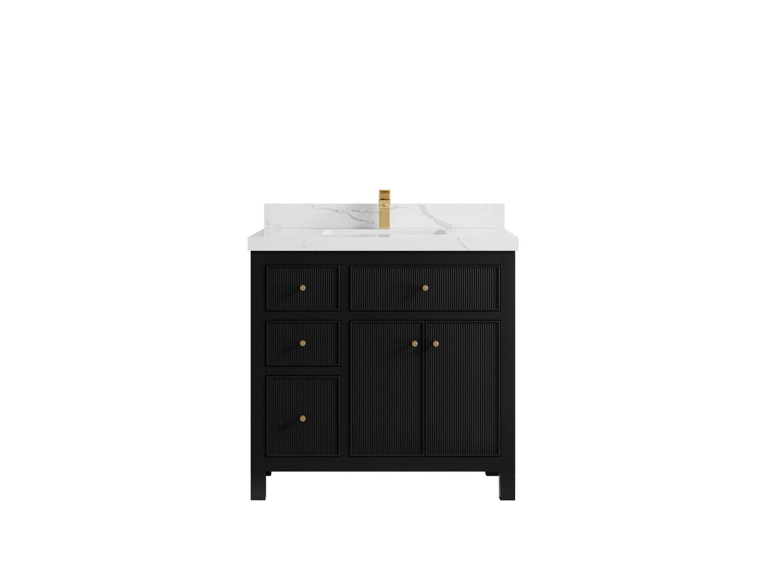 Sonoma 36 in. W x 22 in. D with Center Sink Bathroom Vanity | 
              
                Black
                
                  
             - SON_BLK_CA_LZ_36CR - photo №14