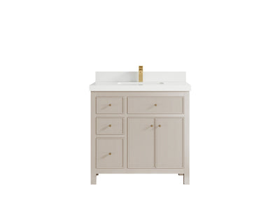 Sonoma 36 in. W x 22 in. D with Center Sink Bathroom Vanity - Willow Bath and Vanity