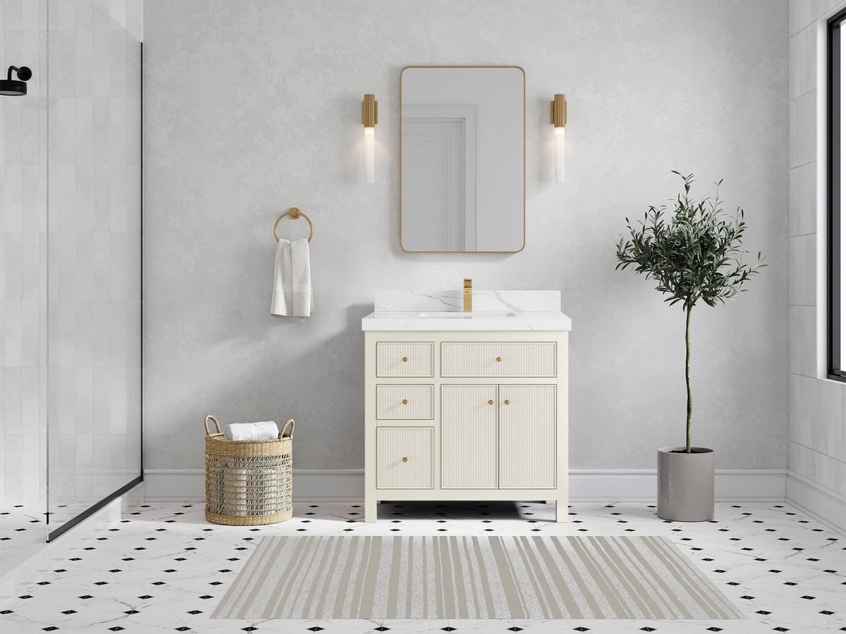 Sonoma 36 in. W x 22 in. D with Center Sink Bathroom Vanity - Willow Bath and Vanity