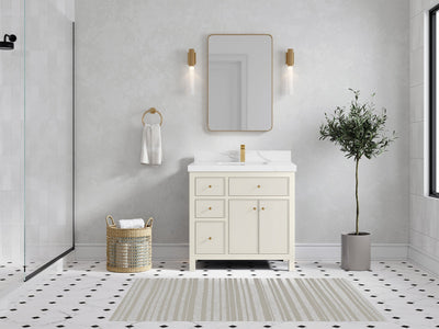 Sonoma 36 in. W x 22 in. D with Center Sink Bathroom Vanity - Willow Bath and Vanity