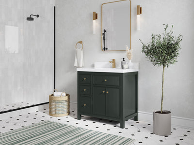 Sonoma 36 in. W x 22 in. D with Center Sink Bathroom Vanity - Willow Bath and Vanity