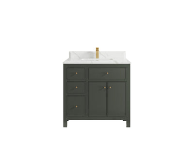 Sonoma 36 in. W x 22 in. D with Center Sink Bathroom Vanity - Willow Bath and Vanity
