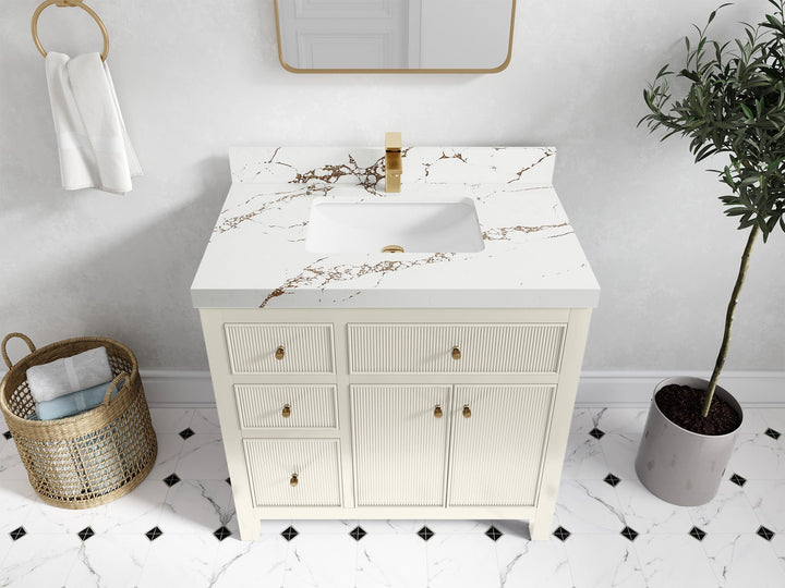 Sonoma 36 in. W x 22 in. D with Center Sink Bathroom Vanity - photo 32