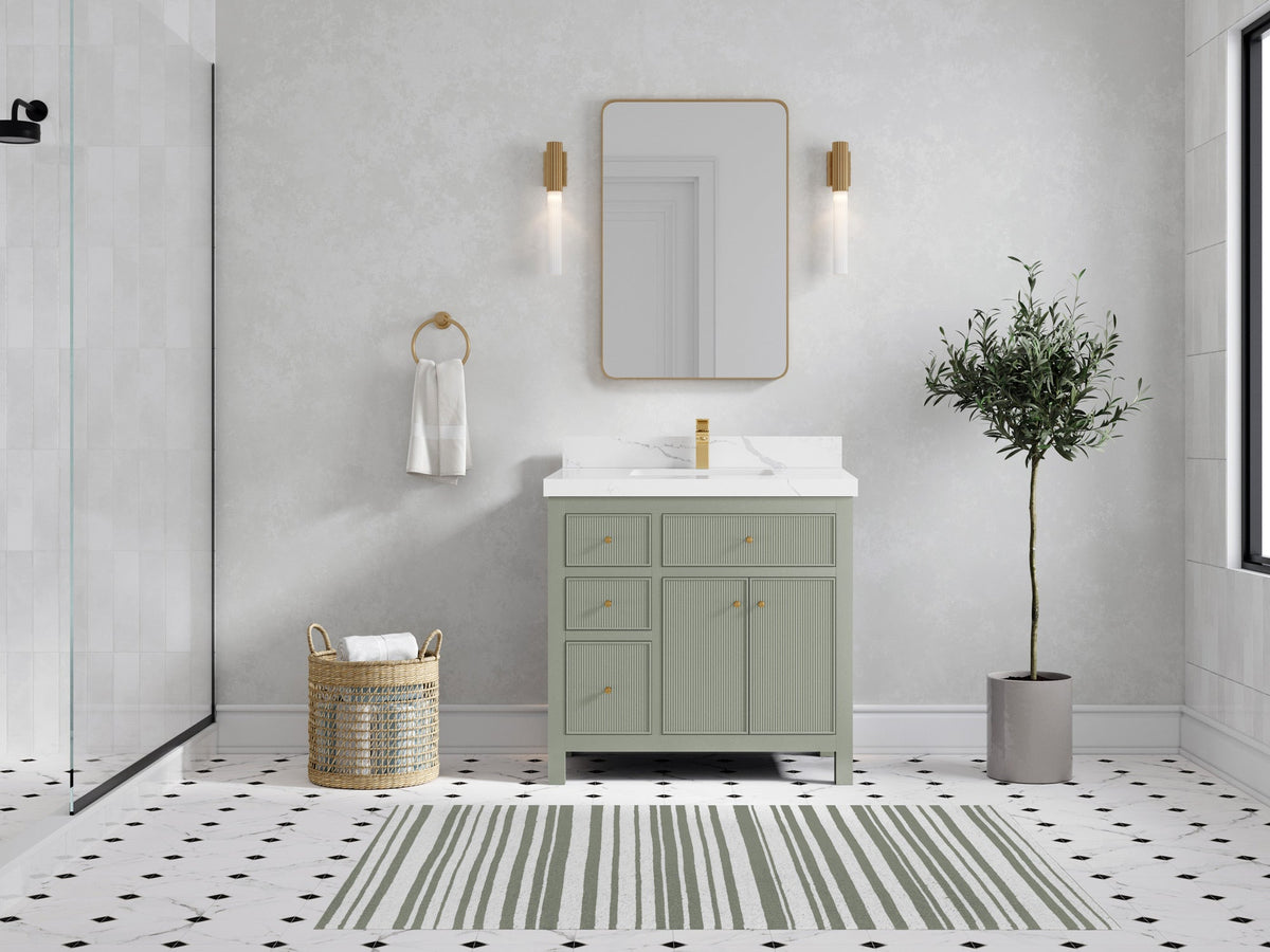 Sonoma 36 in. W x 22 in. D with Center Sink Bathroom Vanity - Willow Bath and Vanity