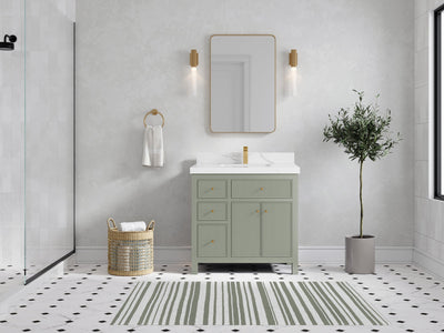 Sonoma 36 in. W x 22 in. D with Center Sink Bathroom Vanity - Willow Bath and Vanity