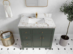 Sonoma 36 in. W x 22 in. D with Center Sink Bathroom Vanity - photo 43