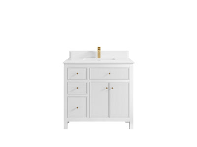 Sonoma 36 in. W x 22 in. D with Center Sink Bathroom Vanity - Willow Bath and Vanity