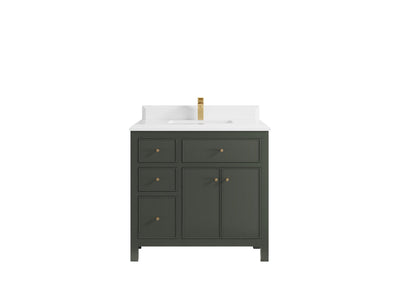 Sonoma 36 in. W x 22 in. D with Center Sink Bathroom Vanity - Willow Bath and Vanity