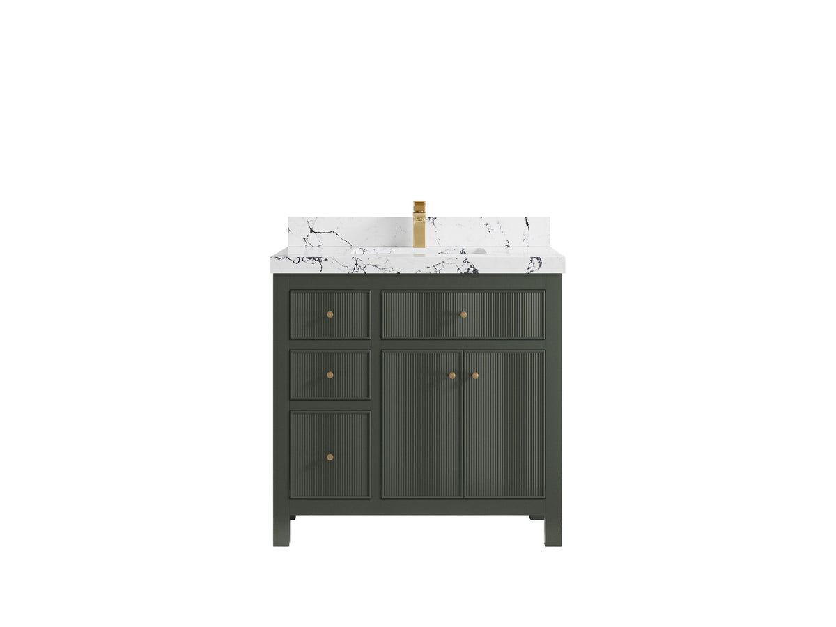 Sonoma 36 in. W x 22 in. D with Center Sink Bathroom Vanity - Willow Bath and Vanity