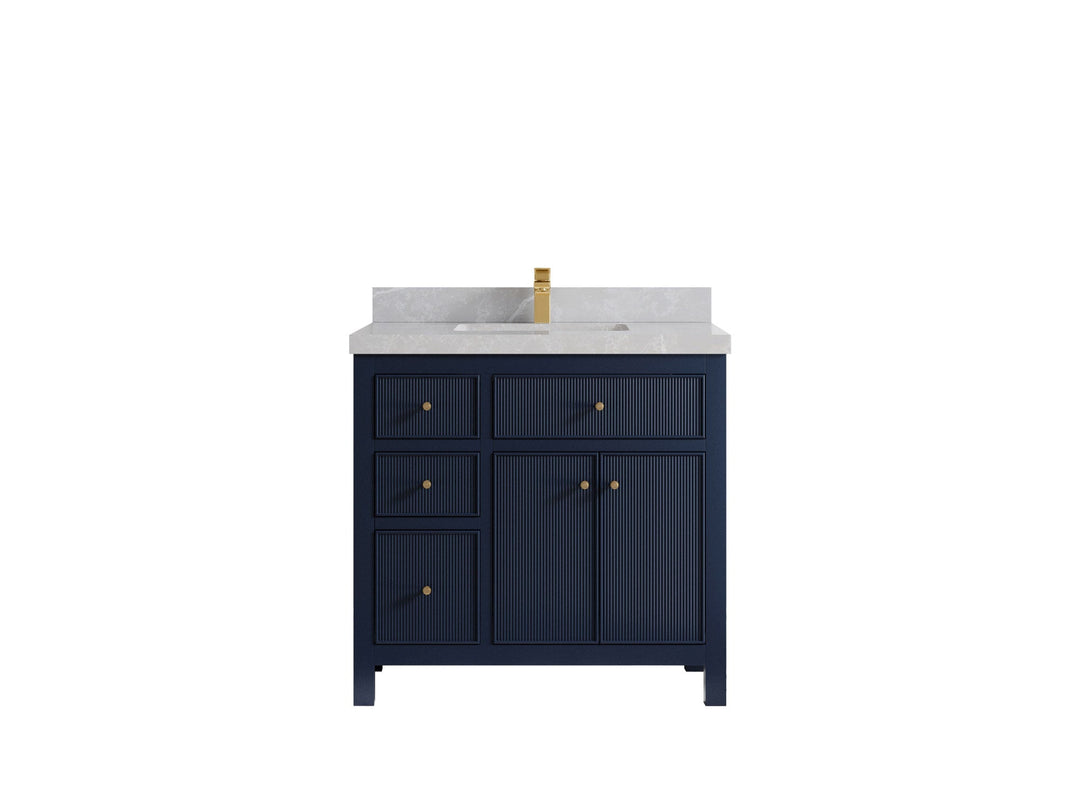 Sonoma 36 in. W x 22 in. D with Center Sink Bathroom Vanity | 
              
                Hale Navy Blue
                
                  
             - SON_HLN_CA_GL_36CR - photo №23