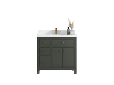 Sonoma 36 in. W x 22 in. D with Center Sink Bathroom Vanity - Willow Bath and Vanity
