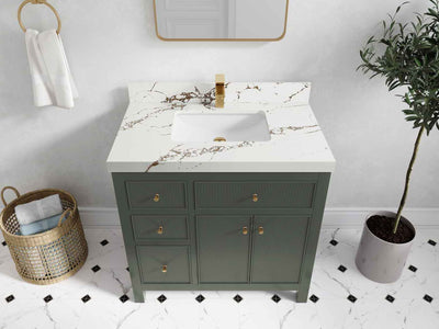 Sonoma 36 in. W x 22 in. D with Center Sink Bathroom Vanity - Willow Bath and Vanity