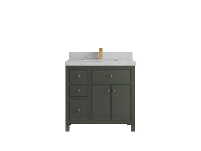 Sonoma 36 in. W x 22 in. D with Center Sink Bathroom Vanity - Willow Bath and Vanity