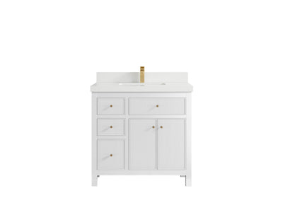 Sonoma 36 in. W x 22 in. D with Center Sink Bathroom Vanity - Willow Bath and Vanity